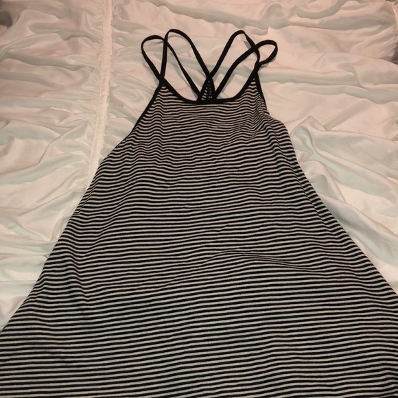 Racer back strappy striped tank